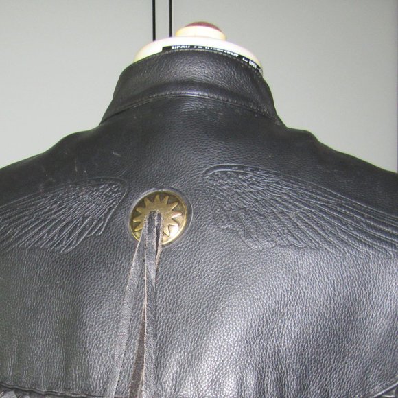 WOMEN'S WILLIE G HARLEY DAVIDSON LEATHER JACKET SIZE W/M - Picture 5 of 16
